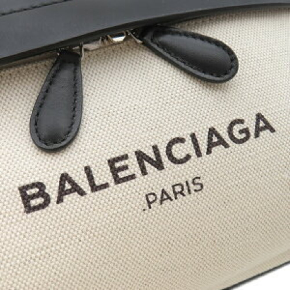 Balenciaga Backpack Daypack Canvas Leather White Black Comes - Picture 8 of 9